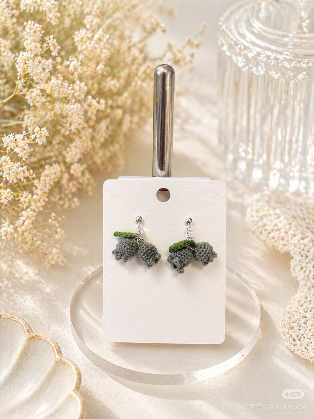 Handmade Crochet Lily of the Valley Earrings | 3 for $18