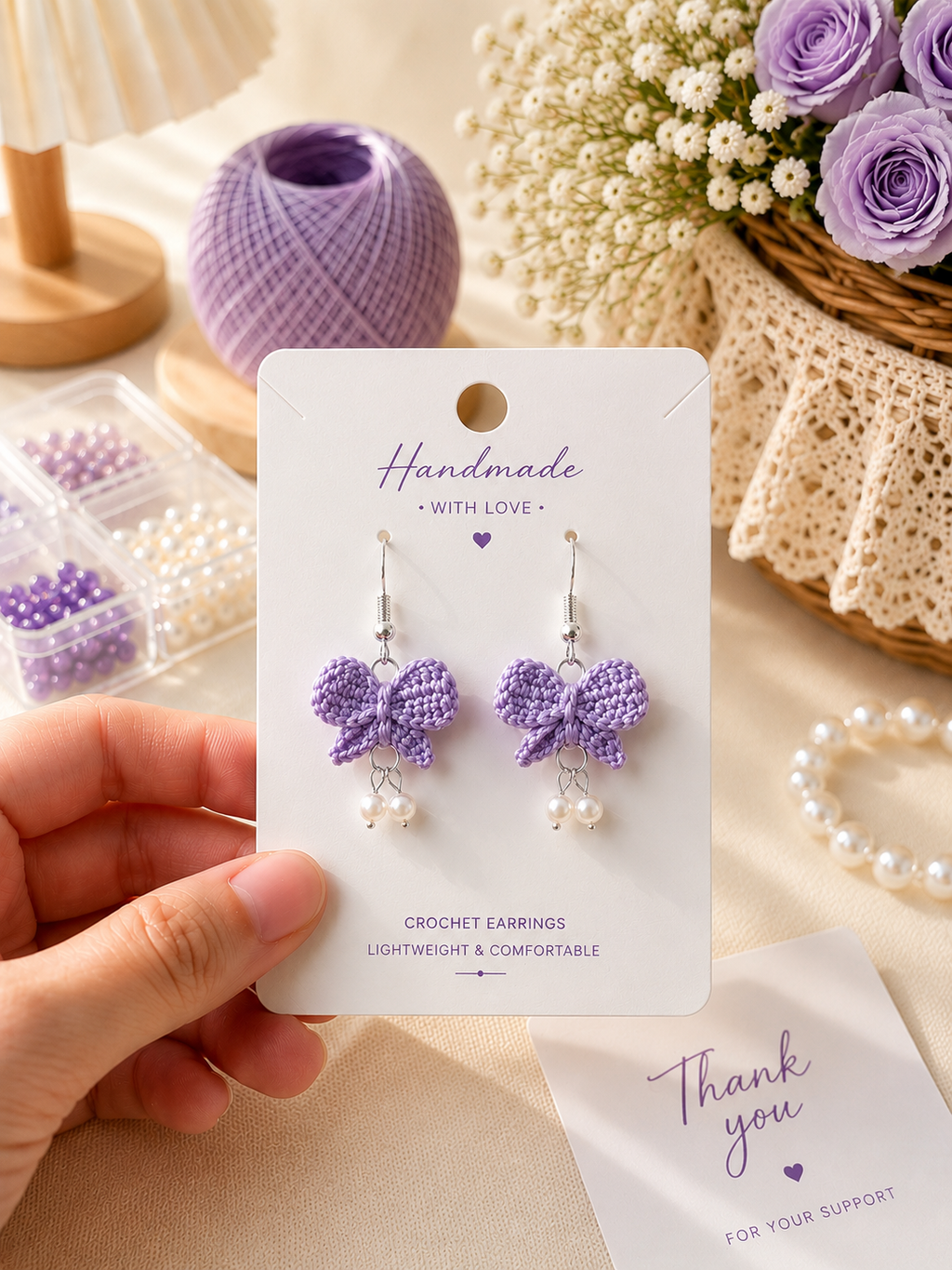 Handmade Crochet Earrings ✨