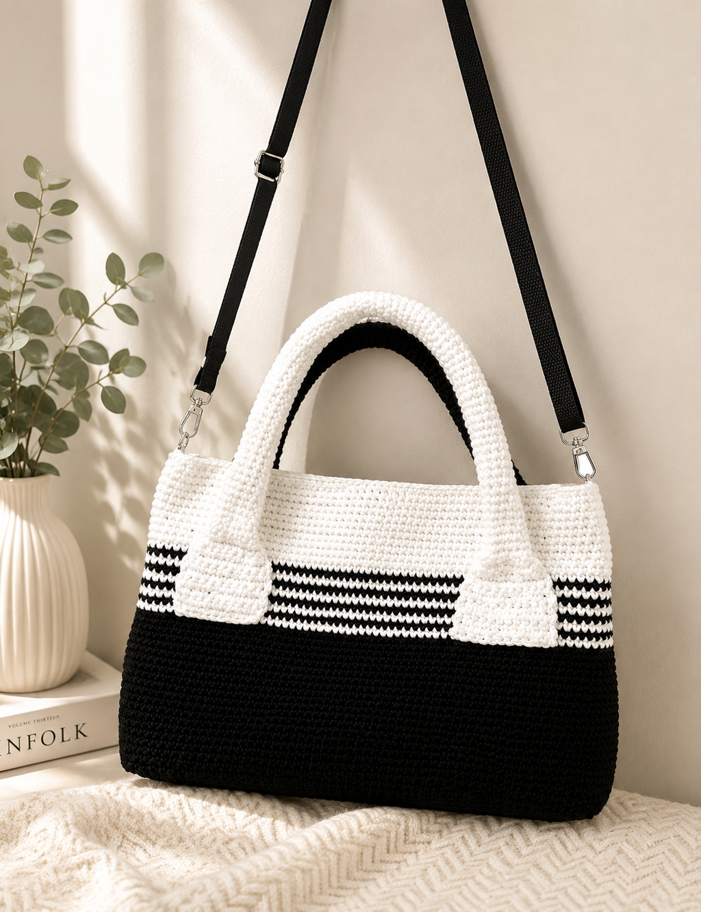 Minimalist Crochet Tote Bag