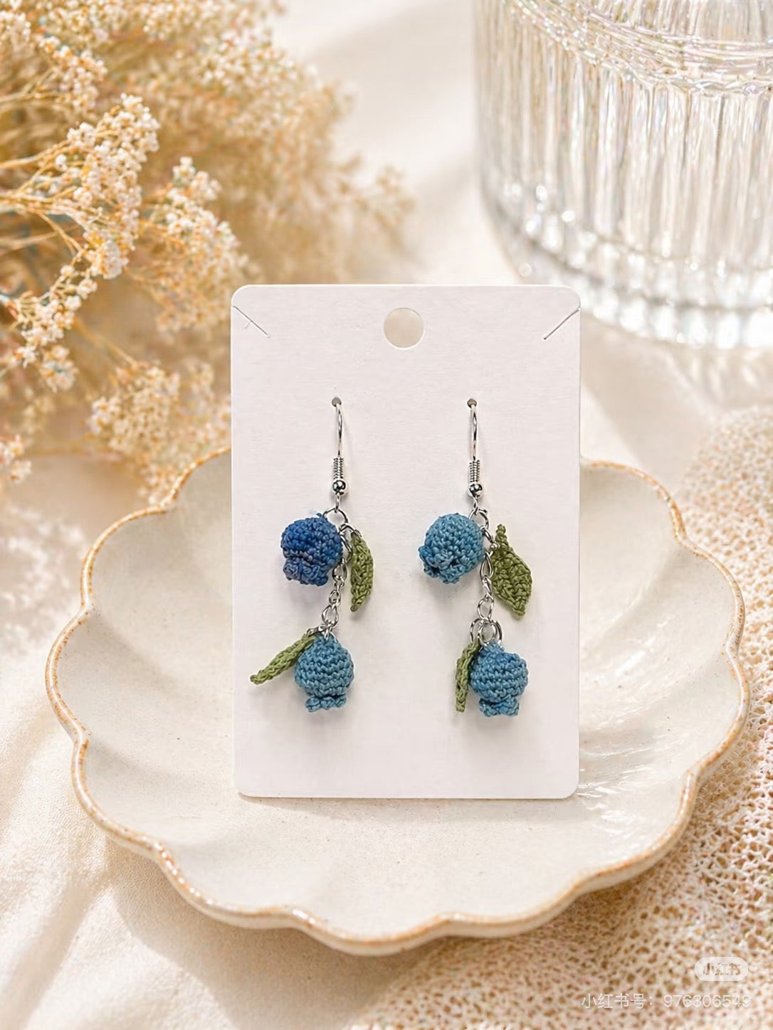 Handmade Crochet Lily of the Valley Earrings | 3 for $18