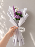 [Pre-Order] Handmade Crochet Purple Tulip Bouquet | Forever Flower Gift | Lavender Aesthetic Bouquet