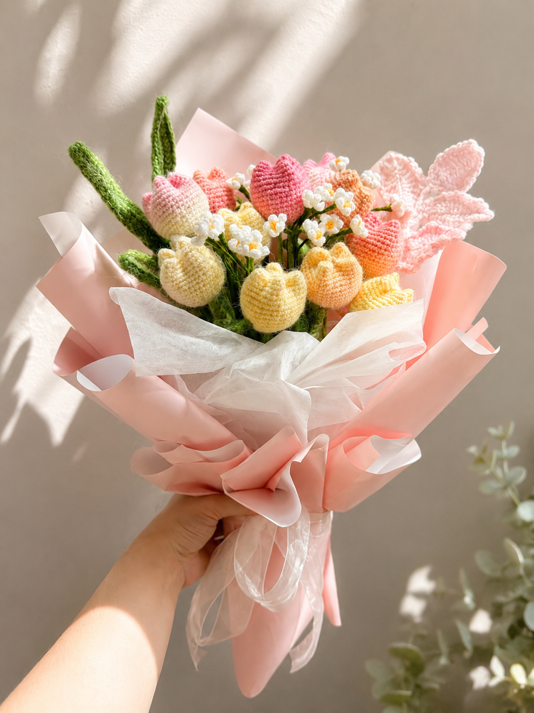 [Pre-Order] Pastel Bloom Crochet Bouquet