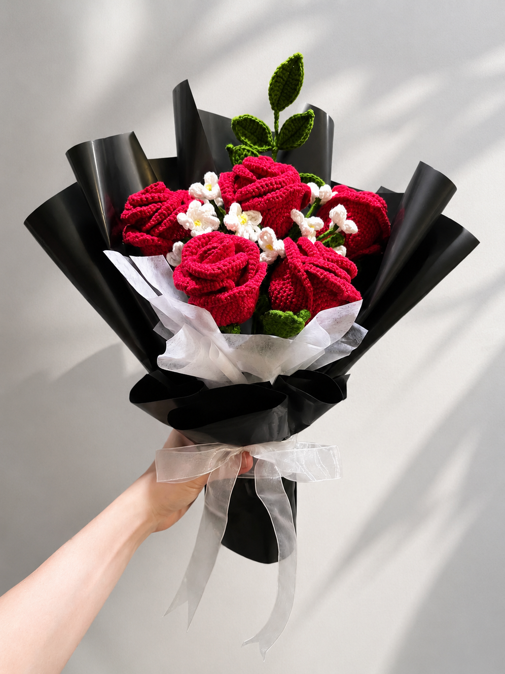 [Pre-Order] Handmade Crochet Rose Bouquet